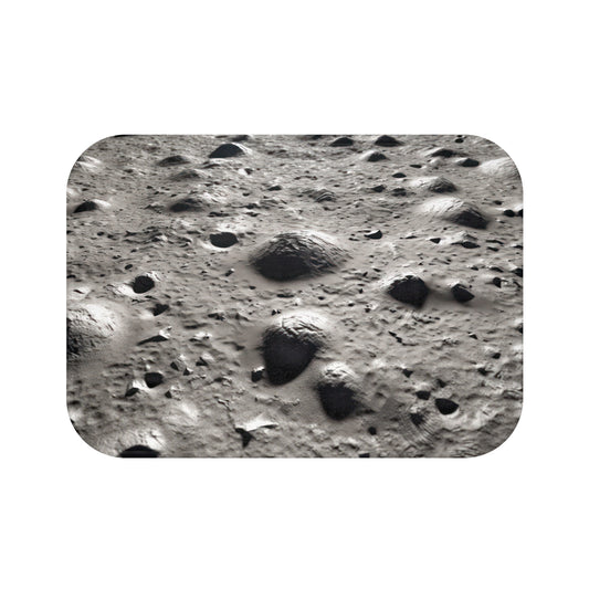 Elevate your bathroom decor to celestial heights with Walking on the Moon - Decor Bath Mat. Its mesmerizing lunar landscape on resilient microfiber material transforms your bathroom into a lunar landing site. The anti-skid backing ensures stability, and fortified edges promise enduring quality.