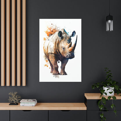 Rhinoceros Wall Art from the Wildlife Collection presents the dignified and powerful stance of this magnificent beast on canvas. Its subtle yet compelling depiction offers a thoughtful nod to nature's grandeur, making it a refined choice for any space looking to echo the majesty of the natural world.