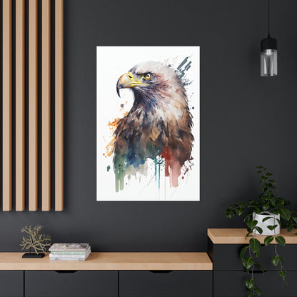 Eagle Wall Art from the Wildlife Collection, an evocative portrayal on canvas, capturing the majestic flight and spirit of this noble bird. Ideal for contemporary wall art enthusiasts, nature-inspired gallery walls, statement canvas pieces, and modern home art installations