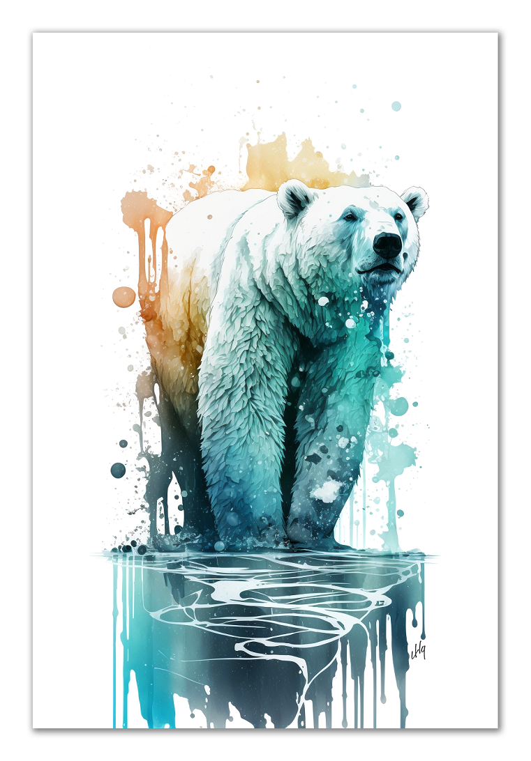 Polar Bear Wall Art, a part of our cherished Wildlife Collection, reveals the majestic and serene presence of this Arctic giant on canvas. This artwork is more than just a visual treat; it's a reminder of the beauty of our natural world. For those wanting to infuse their space with a touch of wilderness or simply appreciate the blend of art and nature, this piece is an absolute delight.