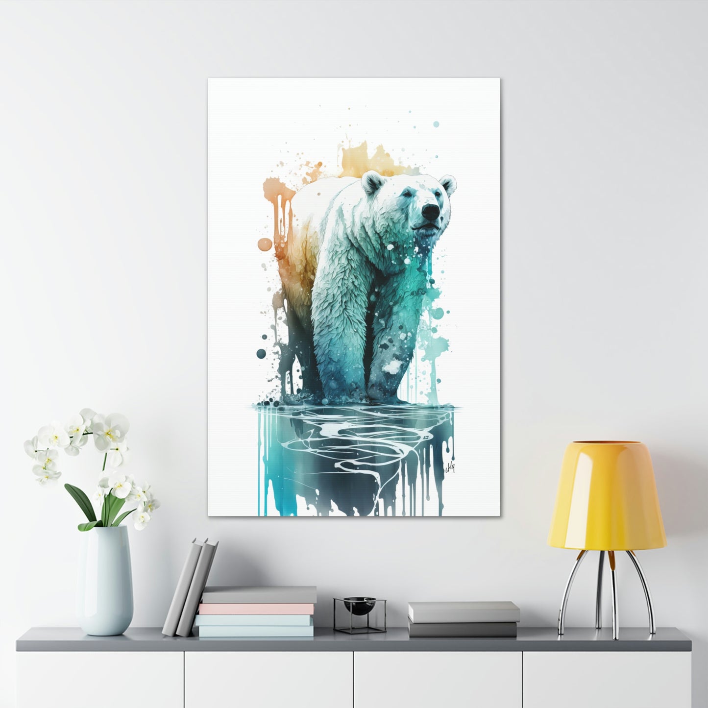 Polar Bear Wall Art, a part of our cherished Wildlife Collection, reveals the majestic and serene presence of this Arctic giant on canvas. This artwork is more than just a visual treat; it's a reminder of the beauty of our natural world. For those wanting to infuse their space with a touch of wilderness or simply appreciate the blend of art and nature, this piece is an absolute delight.