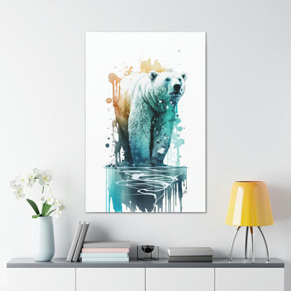 Polar Bear Wall Art, a part of our cherished Wildlife Collection, reveals the majestic and serene presence of this Arctic giant on canvas. This artwork is more than just a visual treat; it's a reminder of the beauty of our natural world. For those wanting to infuse their space with a touch of wilderness or simply appreciate the blend of art and nature, this piece is an absolute delight.