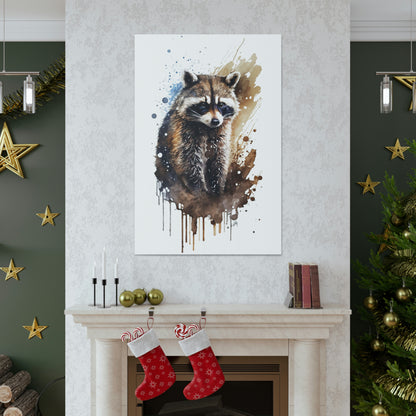 Raccoon Wall Art from the Wildlife Collection elegantly captures the curious and nimble essence of this nocturnal creature on canvas. Perfectly suited for spaces seeking a touch of natural intrigue, this piece offers a harmonious blend of artistry and nature, effortlessly complementing a diverse range of interiors.